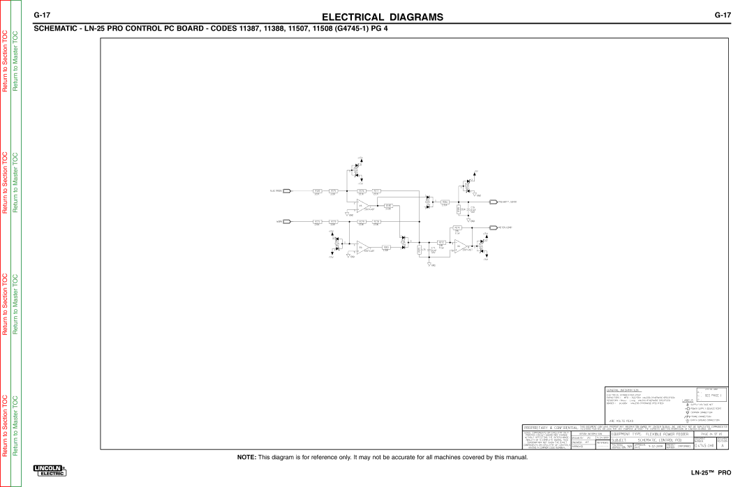 Lincoln Electric SVM179-B service manual Work 