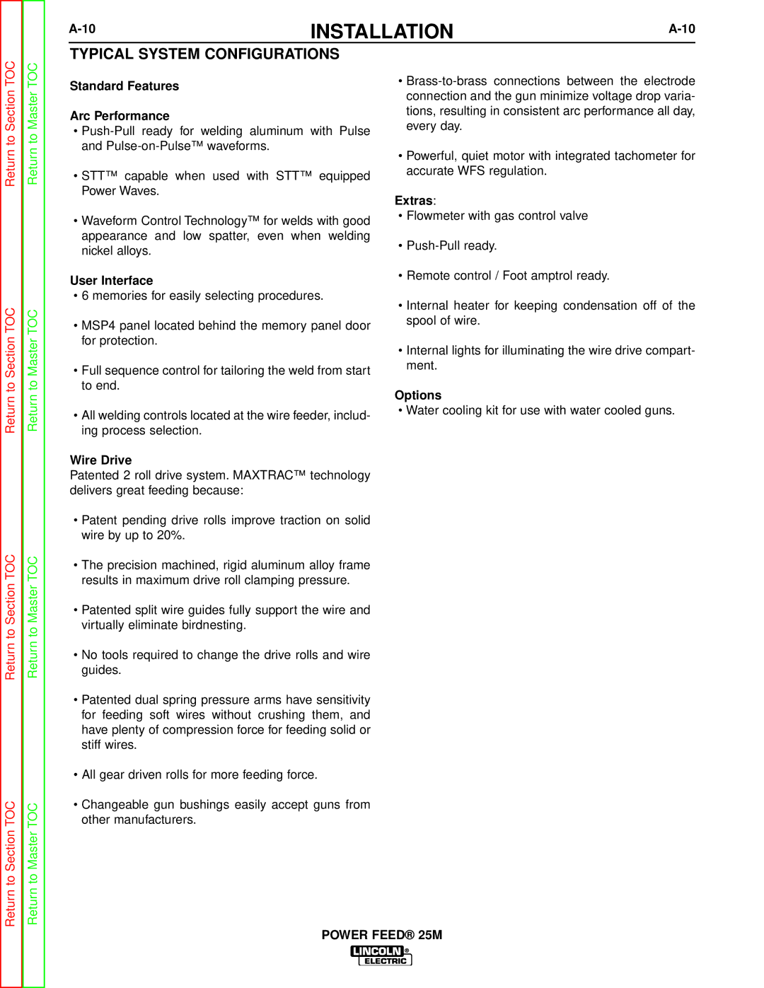 Lincoln Electric SVM185-A service manual Typical System Configurations 