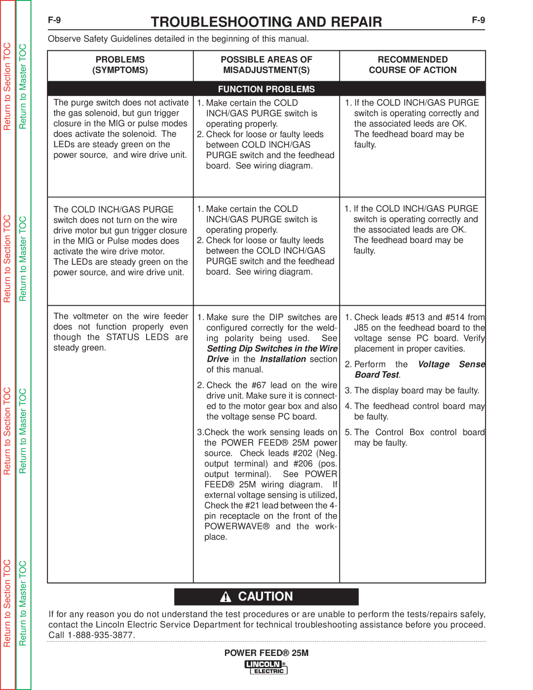 Lincoln Electric SVM185-A service manual Setting Dip Switches in the Wire 