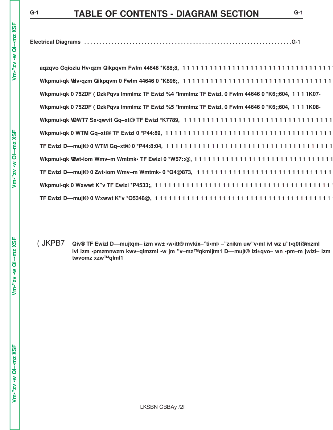 Lincoln Electric SVM185-A service manual Table of Contents Diagram Section 