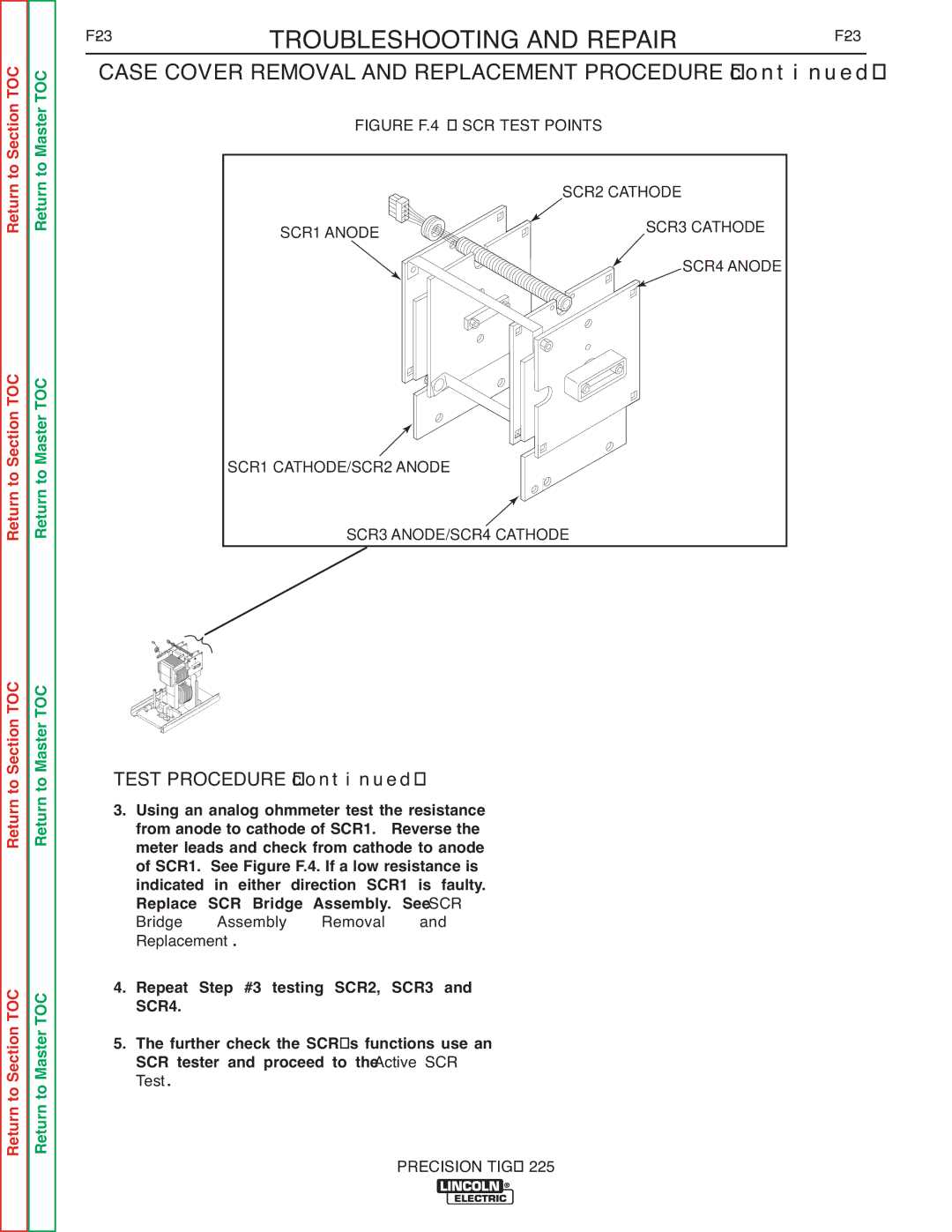 Lincoln Electric SVM186-A service manual Case Cover Removal and Replacement Procedure 