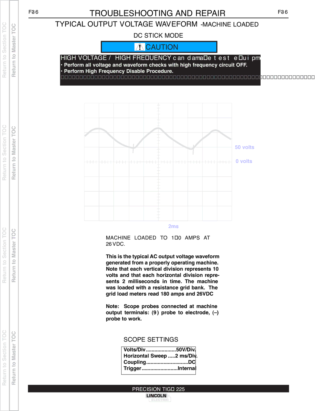 Lincoln Electric SVM186-A service manual DC Stick Mode 