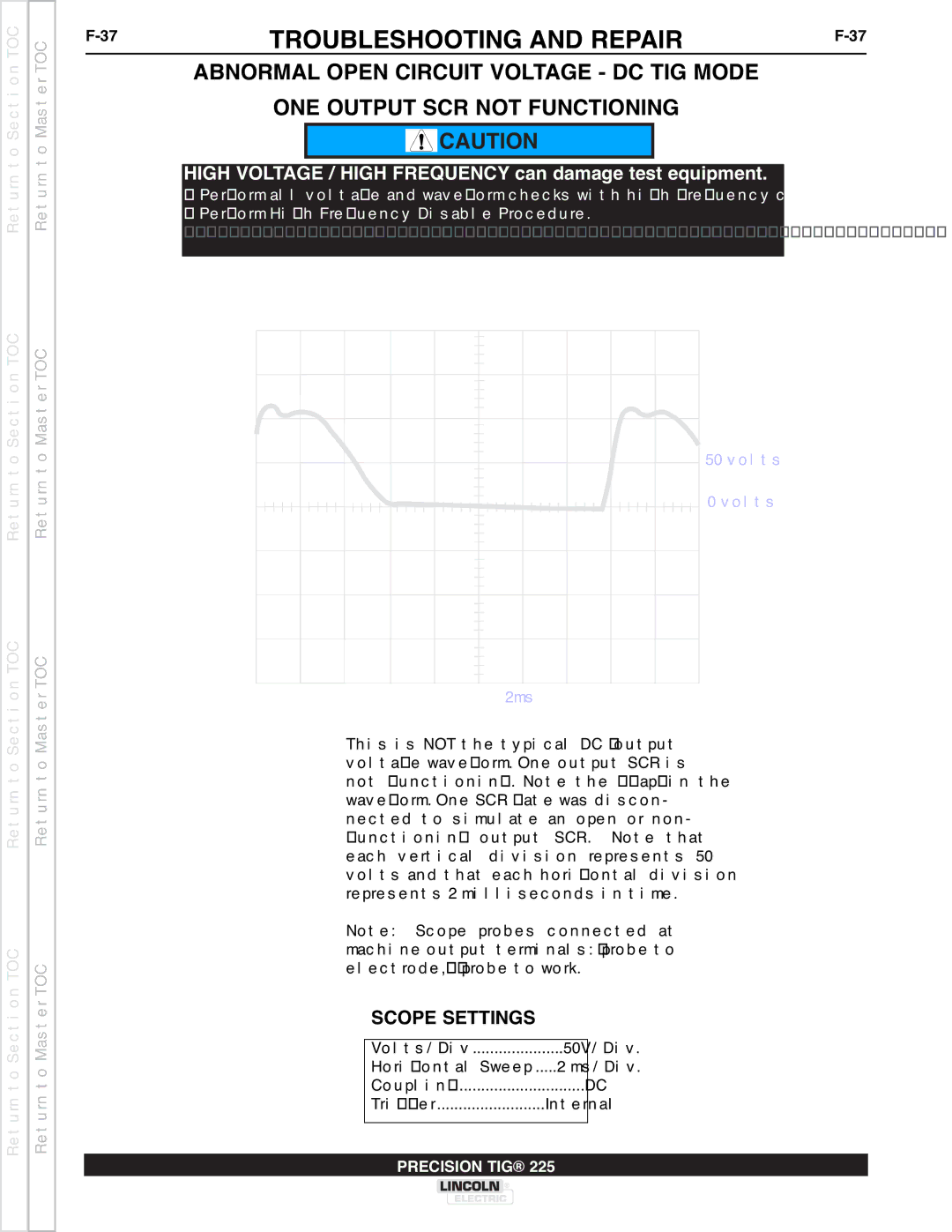 Lincoln Electric SVM186-A service manual Troubleshooting and Repair 