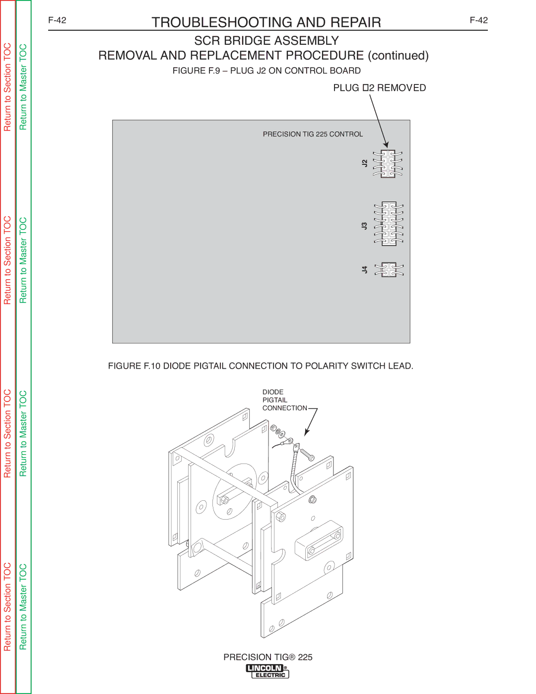 Lincoln Electric SVM186-A service manual Plug J2 Removed 