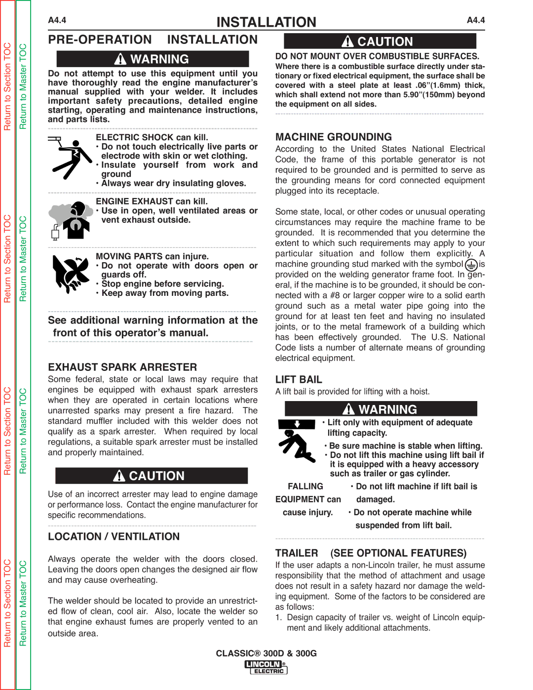 Lincoln Electric SVM194-A service manual See Optional Features, A4.4 