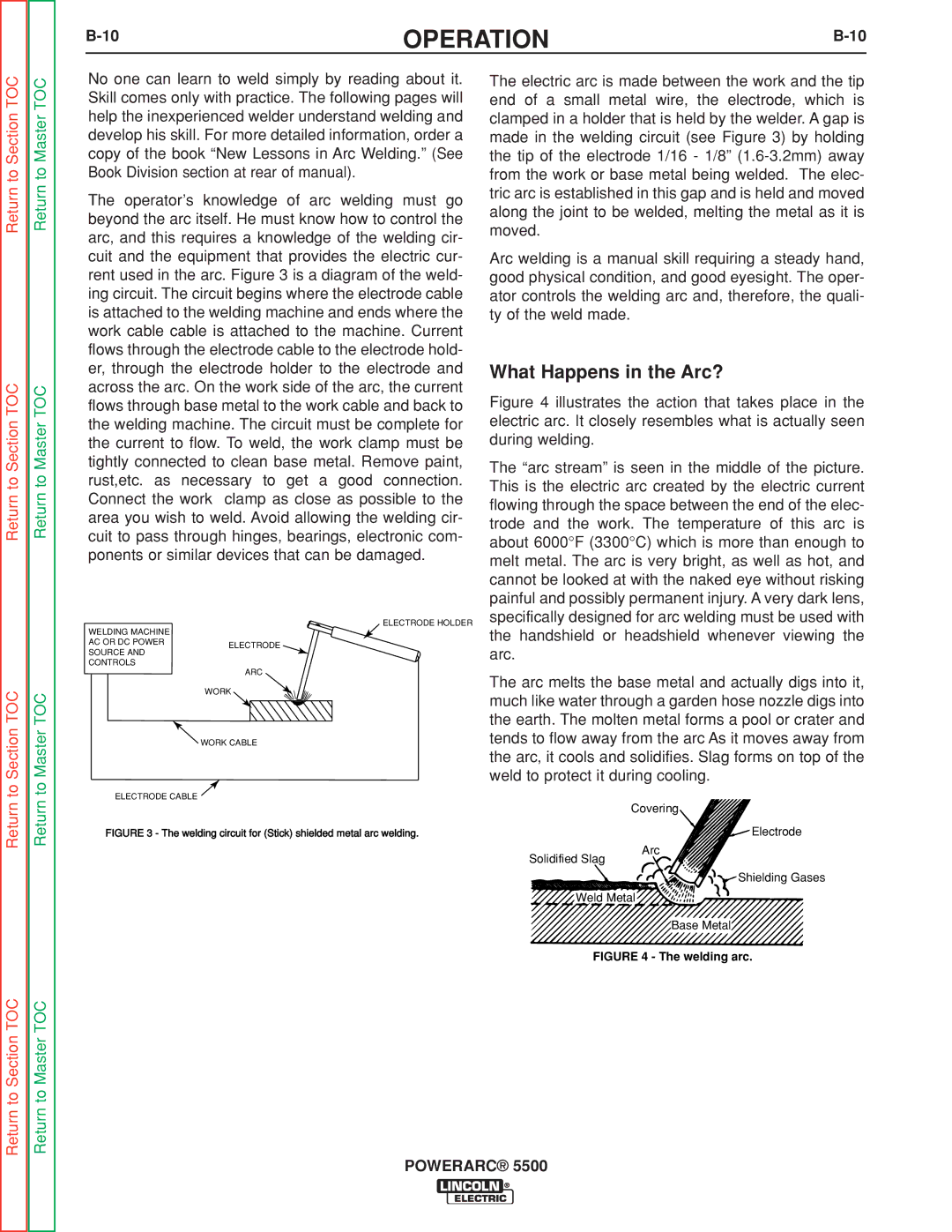 Lincoln Electric SVM197-A service manual What Happens in the Arc?, Welding circuit for Stick shielded metal arc welding 