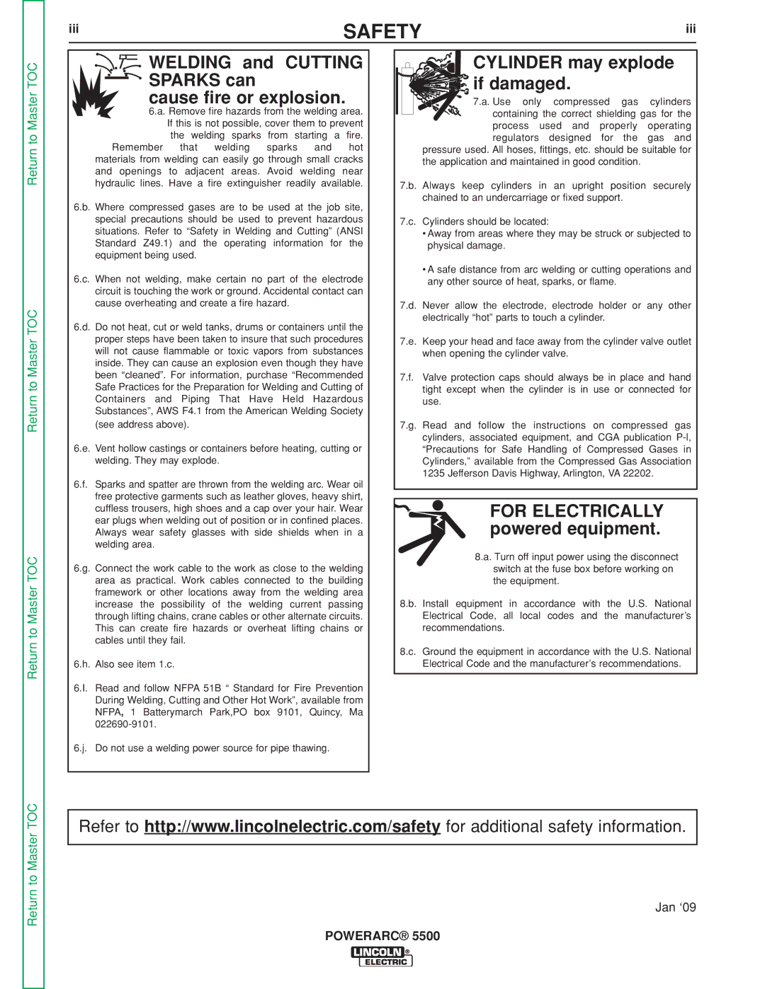 Lincoln Electric SVM197-A service manual For Electrically, Iii 