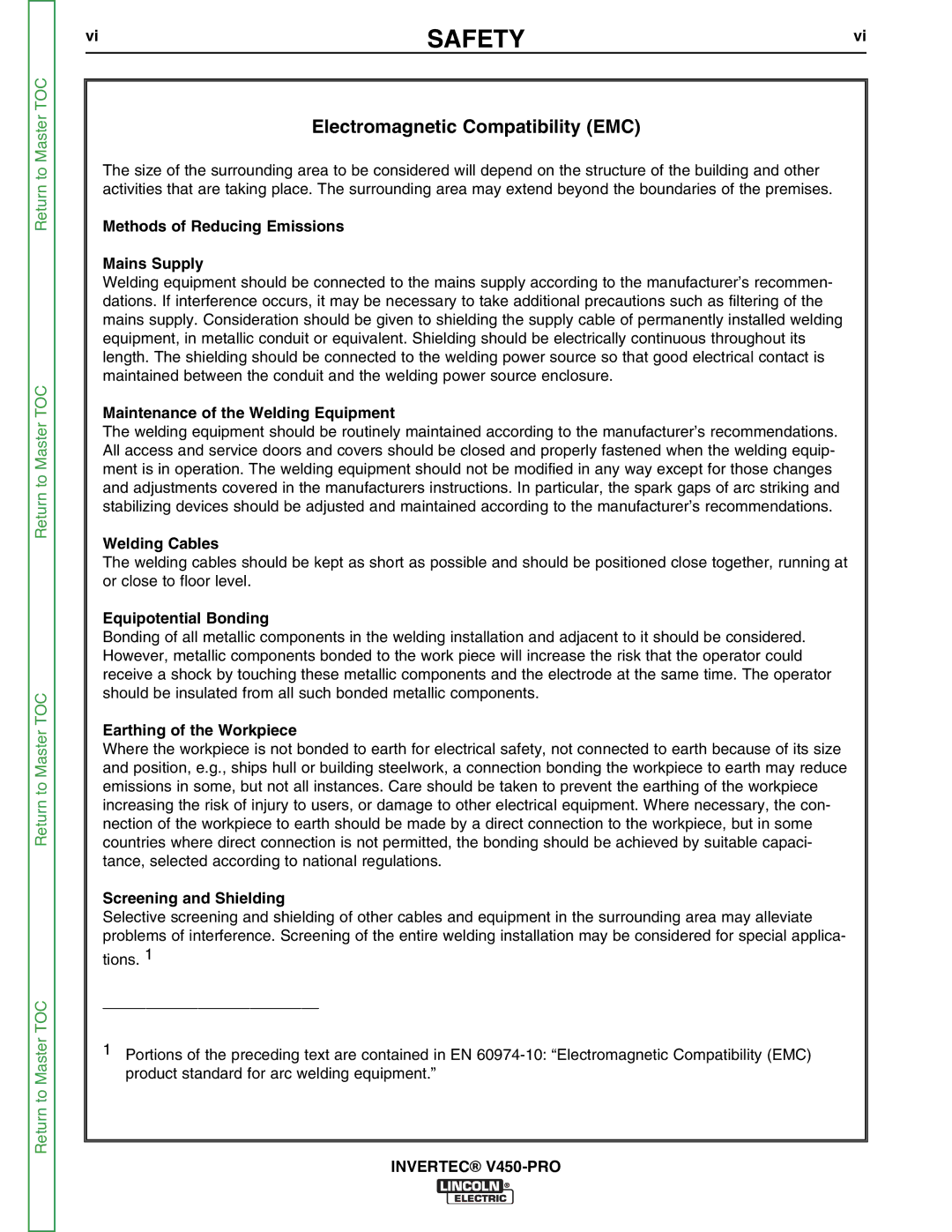 Lincoln Electric SVM199-A service manual Methods of Reducing Emissions Mains Supply 