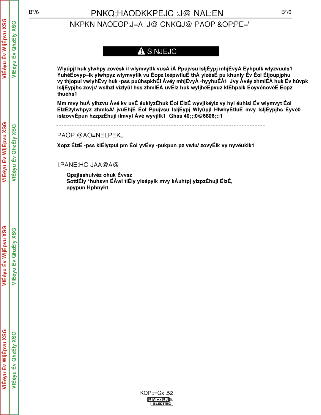 Lincoln Electric SVM204-A service manual Rotor Resistance and Ground Test Static 