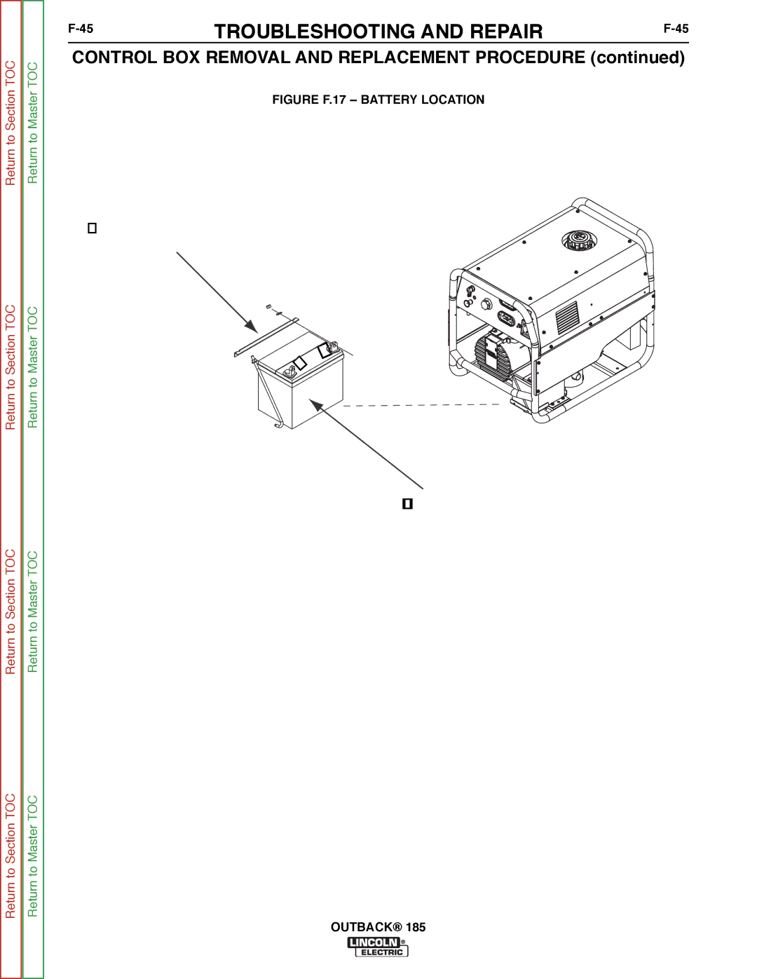 Lincoln Electric SVM204-A service manual Mounting Bracket Battery 