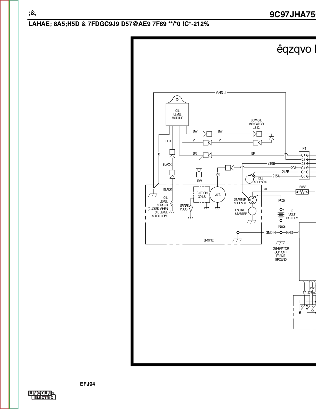 Lincoln Electric SVM204-A service manual Wiring Diagram Outback, OUTBacK 