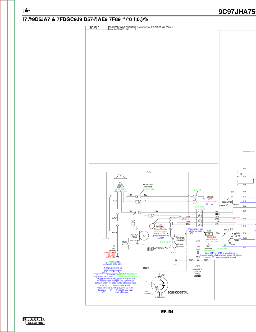 Lincoln Electric SVM204-A service manual SchEmaTic cOmplETE machiNE cODE 11516 G6205 