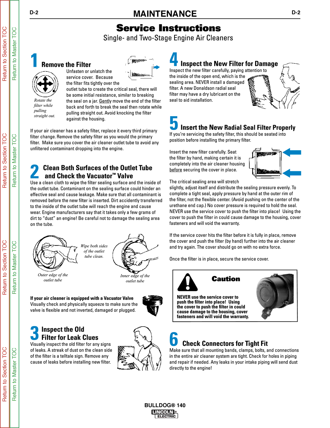 Lincoln Electric SVM208-A service manual Maintenance 