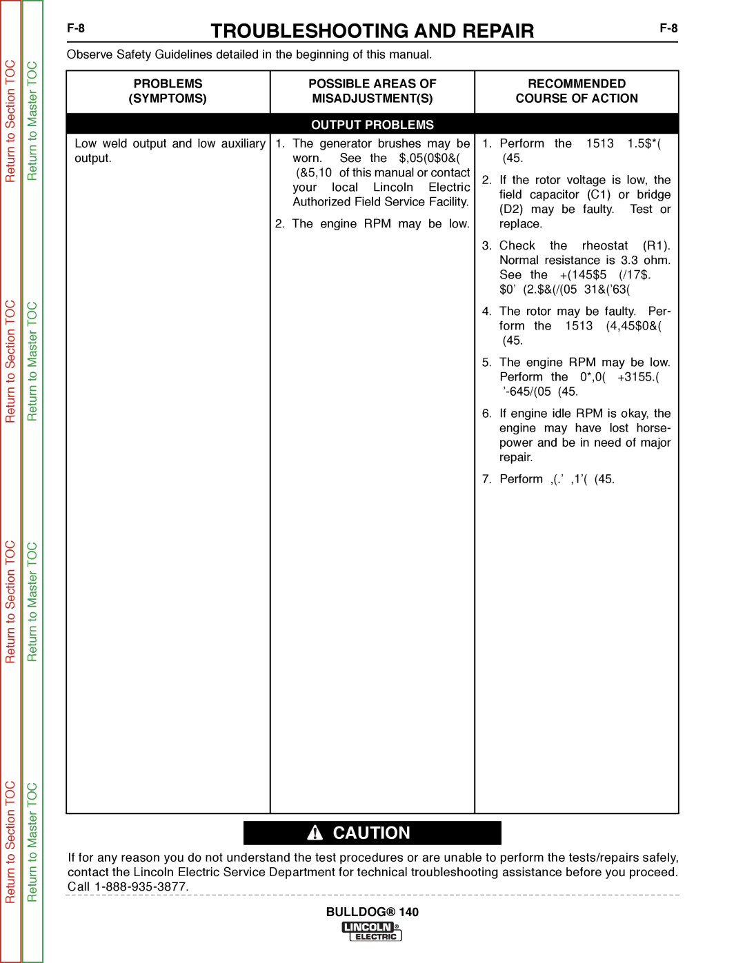 Lincoln Electric SVM208-A service manual Perform Field Diode Test 