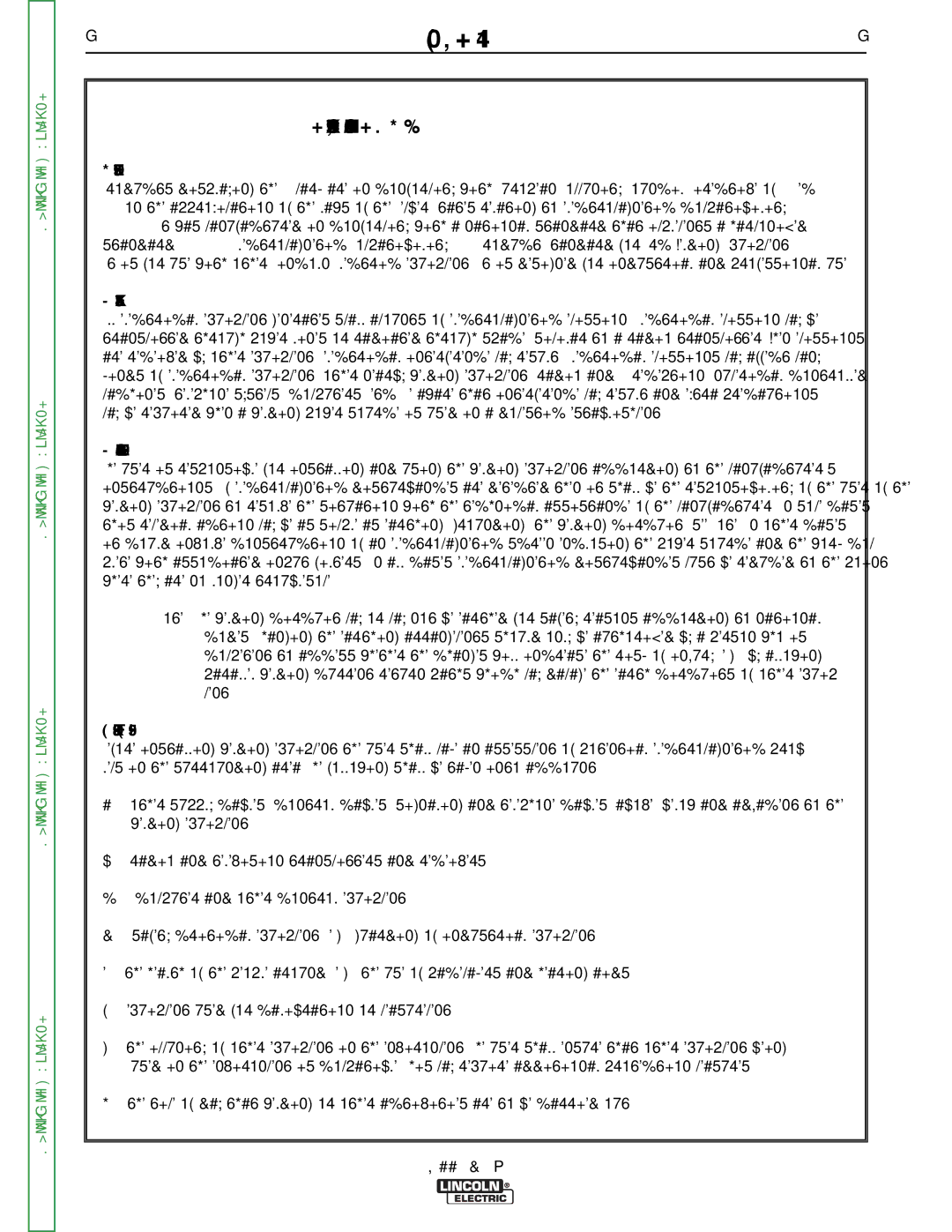 Lincoln Electric SVM208-A service manual Safety 