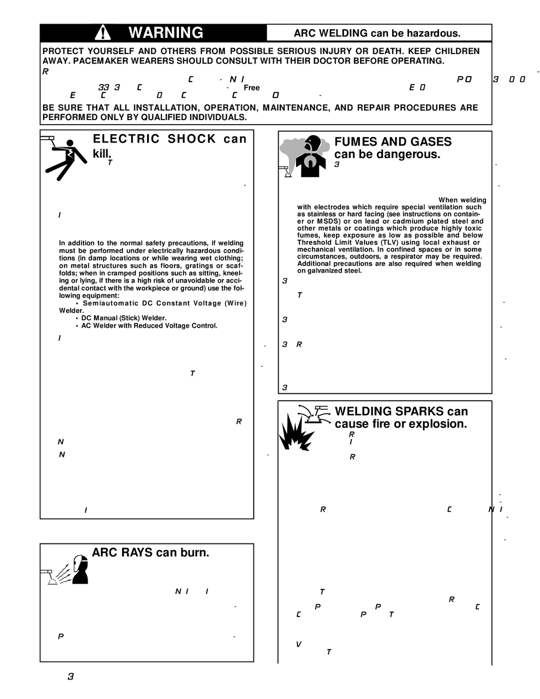 Lincoln Electric V300-PRO manual Electric Shock can kill 