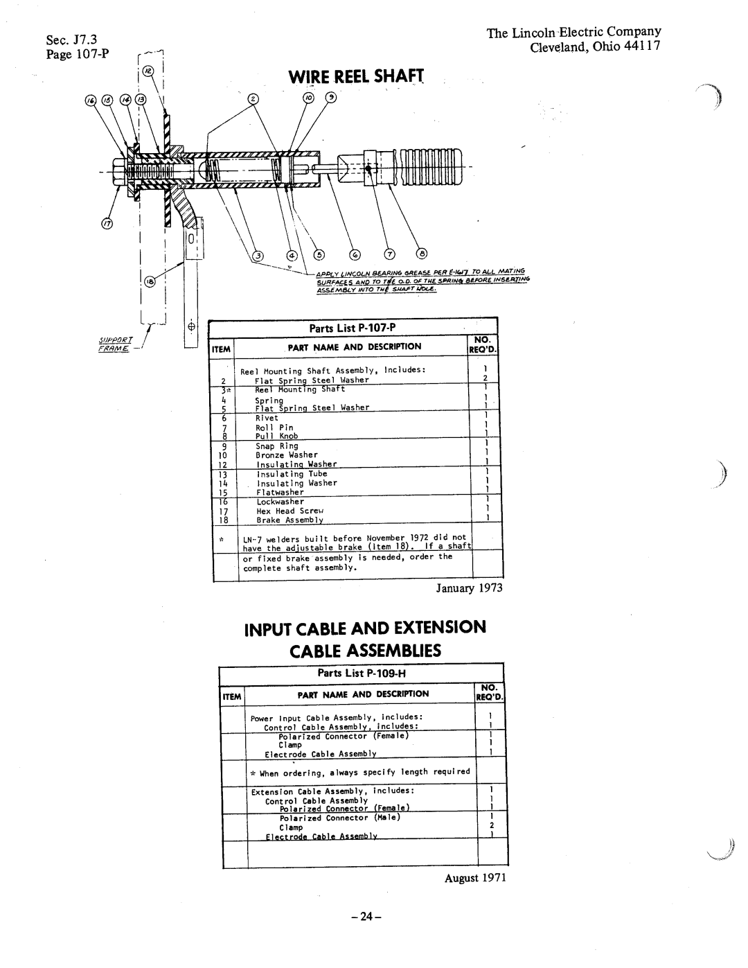 Lincoln LN-7, IM-267 manual 