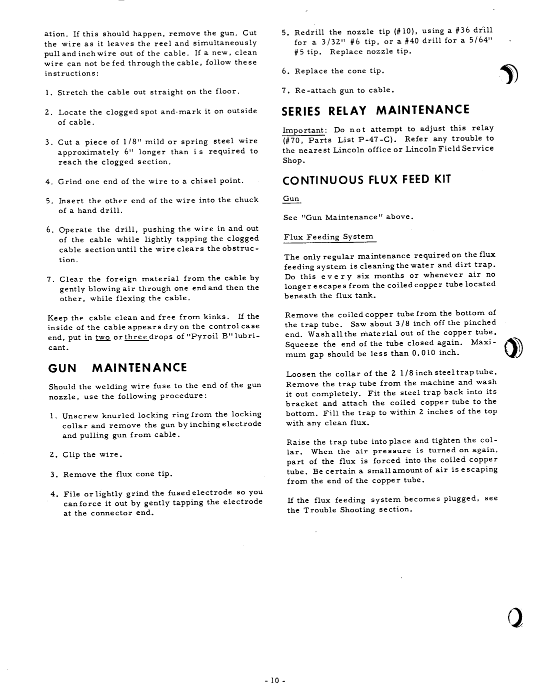 Lincoln ML-2 manual 