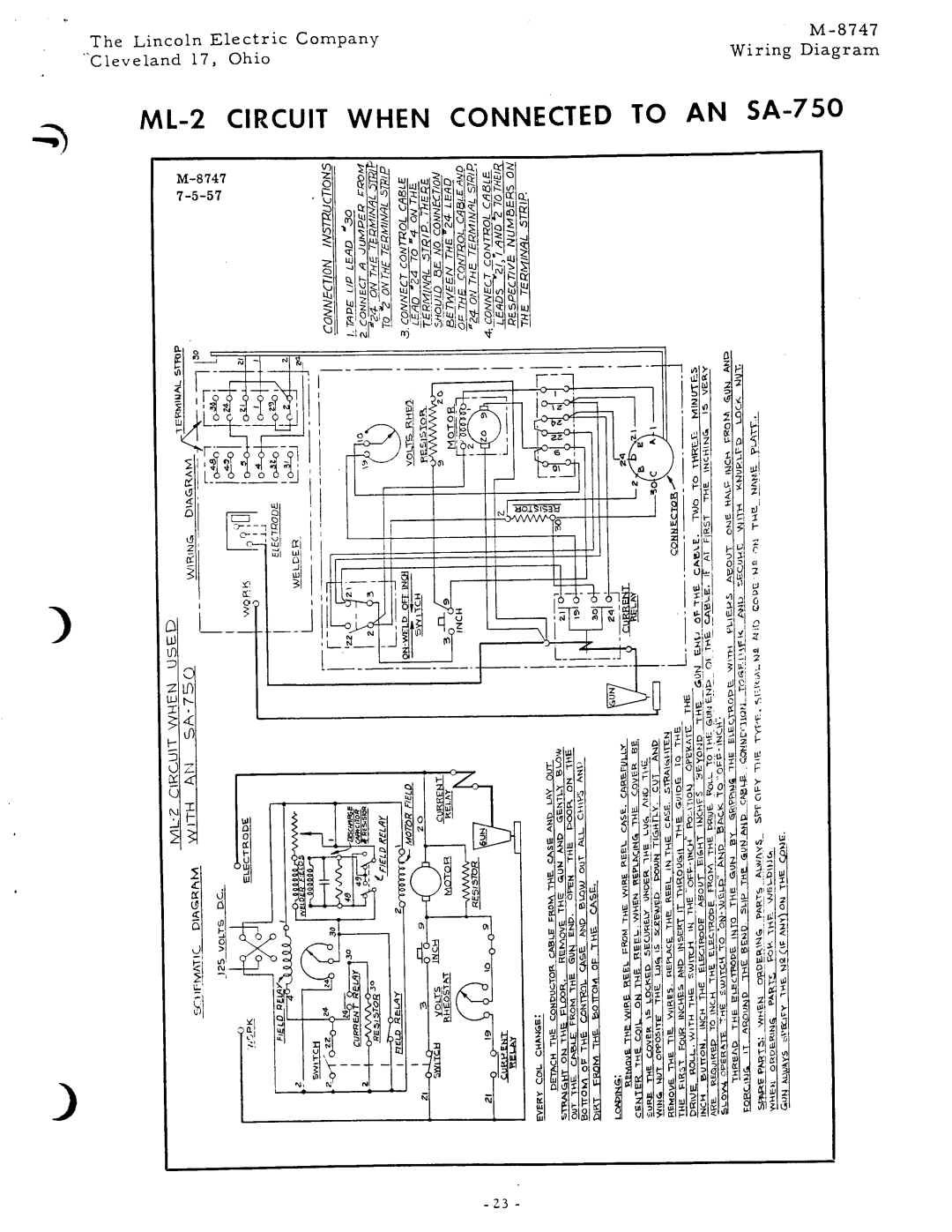 Lincoln ML-2 manual 