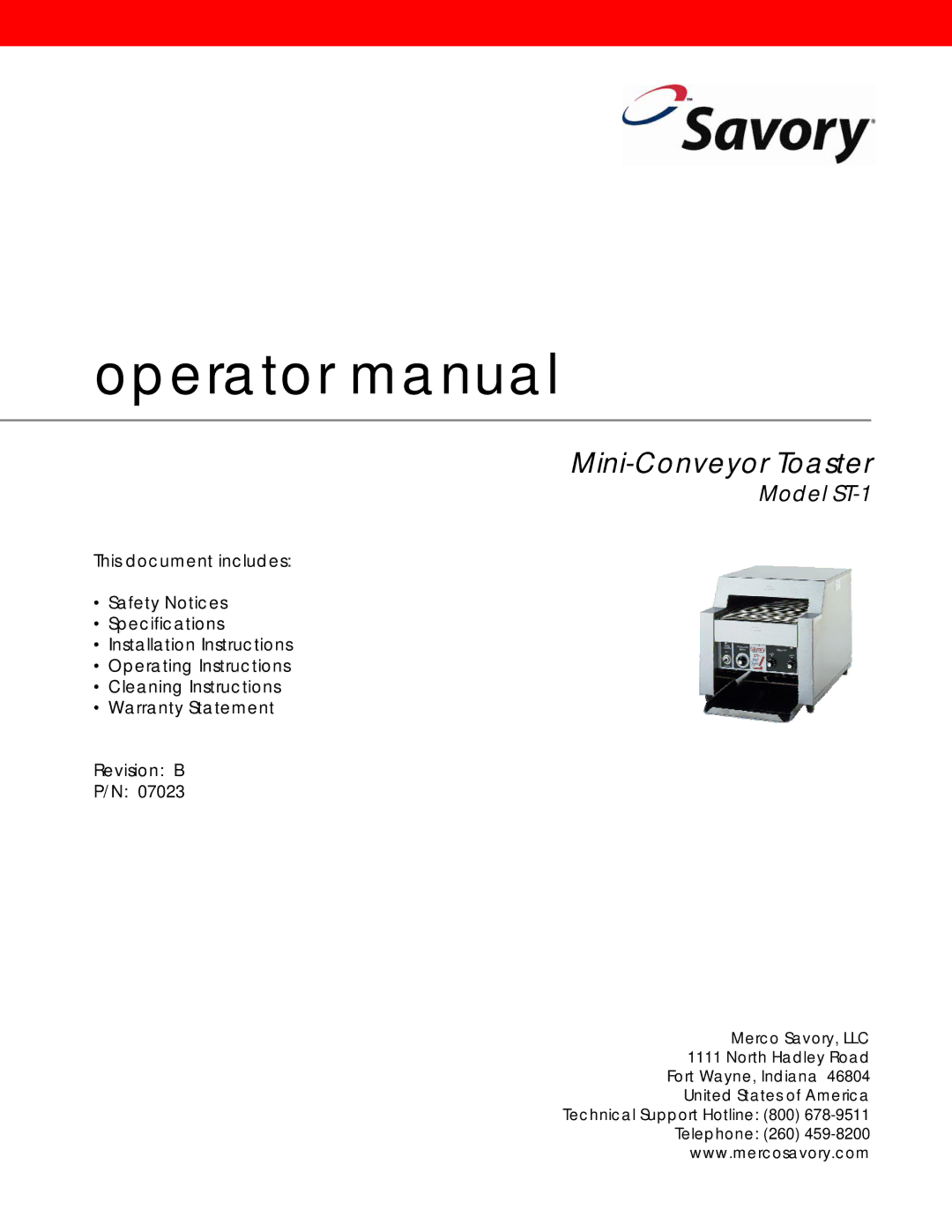 Lincoln ST-1 specifications Operator manual 