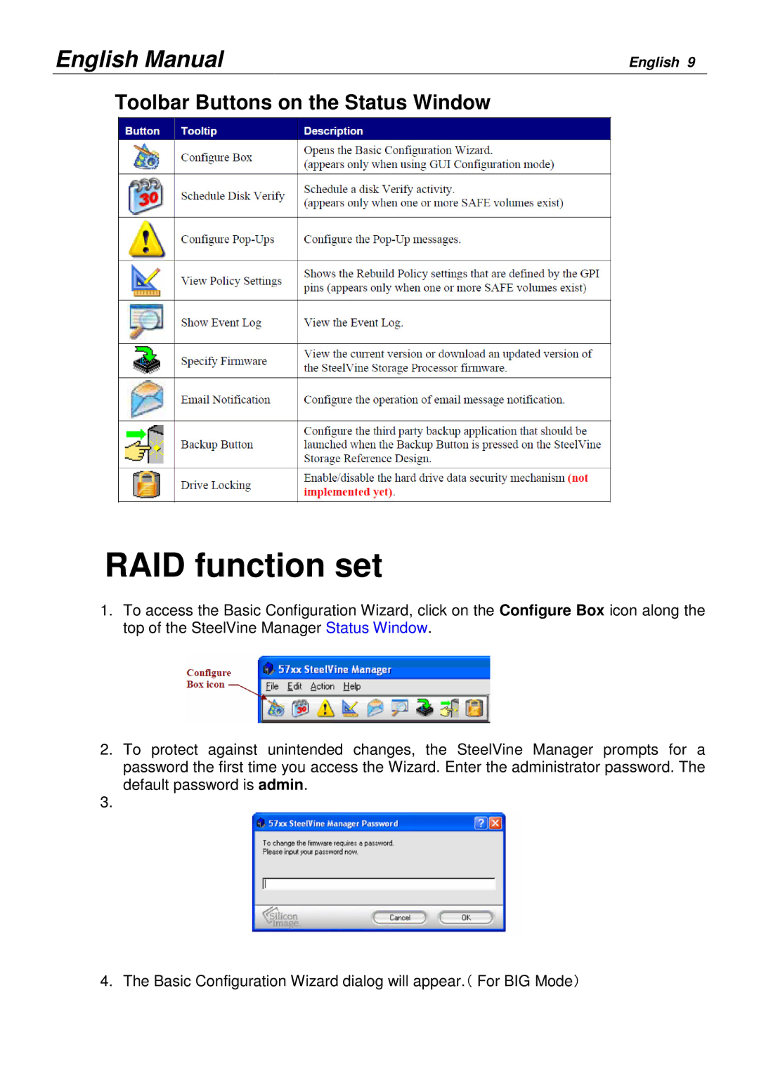 Lindy 20288 user manual RAID function set 