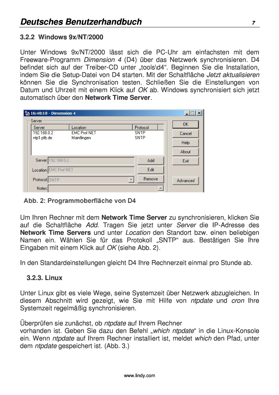 Lindy 20988 manual Deutsches Benutzerhandbuch, Windows 9x/NT/2000, Linux 