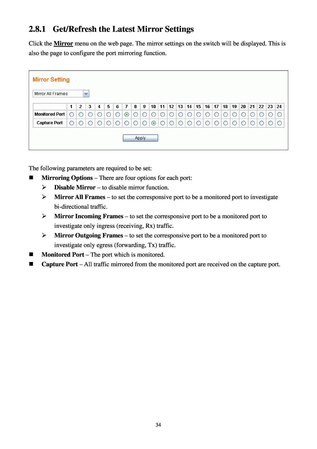 Lindy 25010 user manual 2.8.1 Get/Refresh the Latest Mirror Settings 