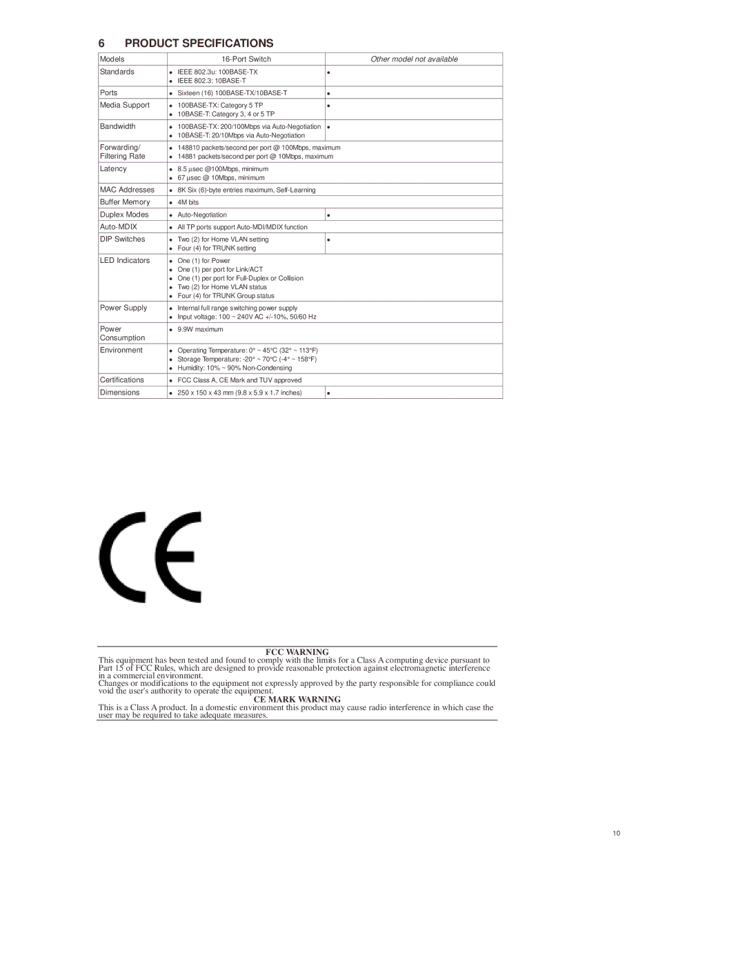 Lindy 25020 manual Product Specifications, Other model not available 