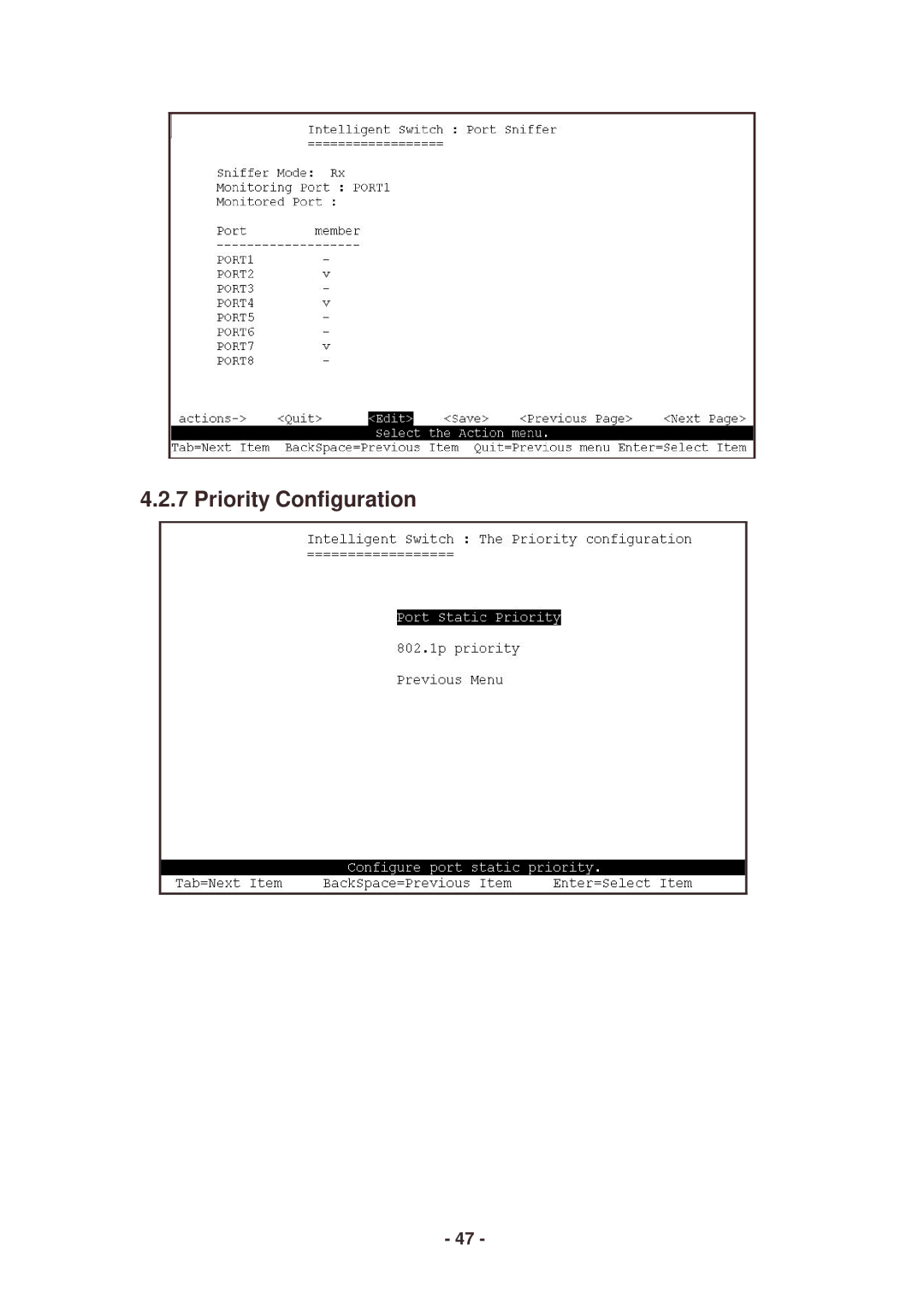 Lindy 25030 user manual Priority Configuration 