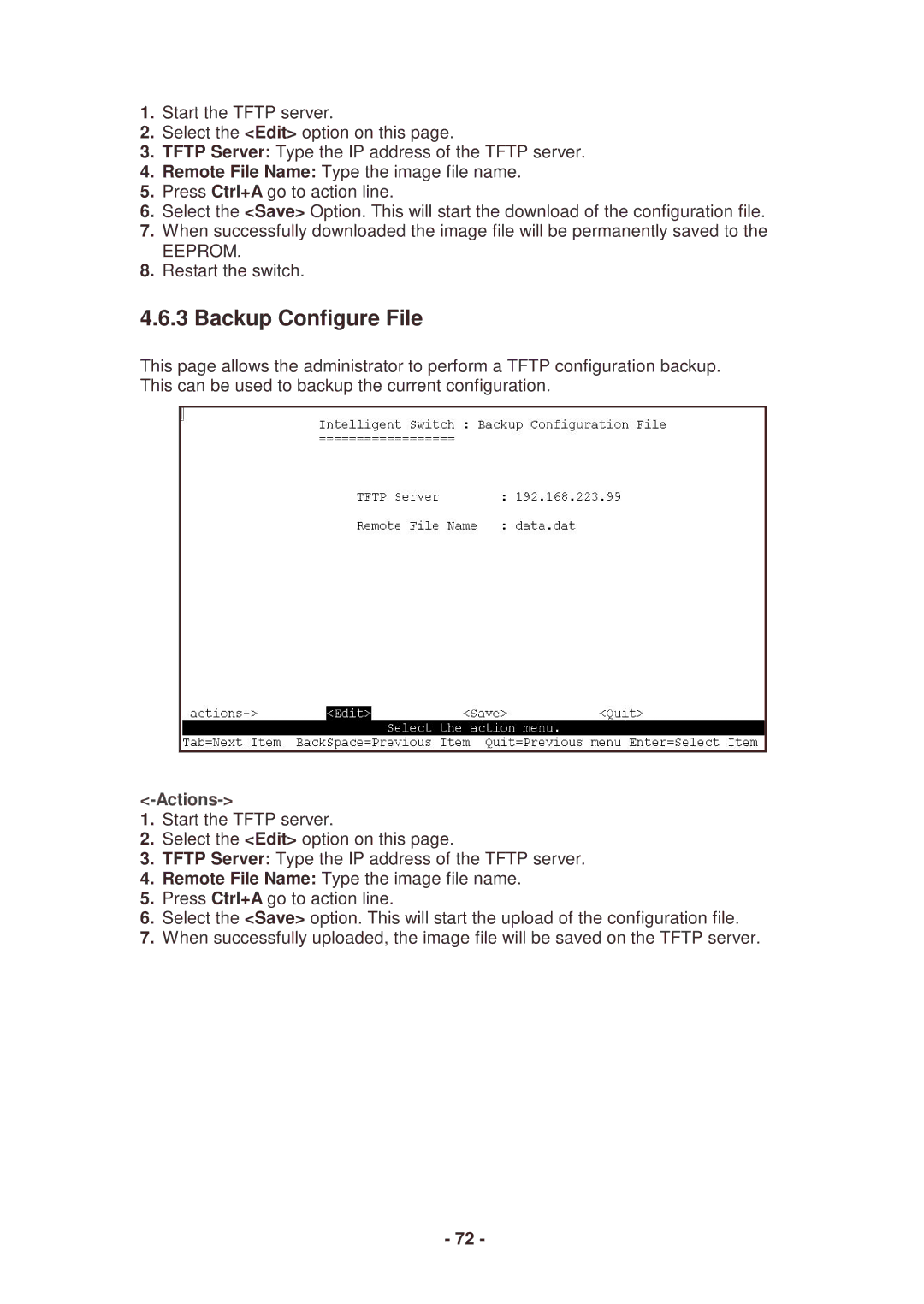 Lindy 25030 user manual Backup Configure File 