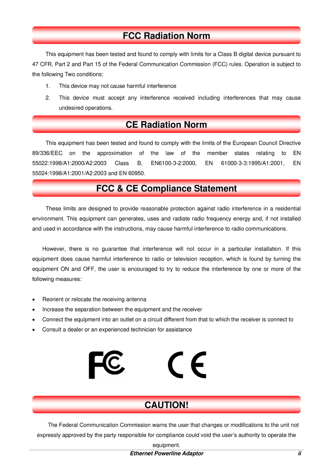 Lindy 25131 user manual FCC Radiation Norm, CE Radiation Norm, FCC & CE Compliance Statement 