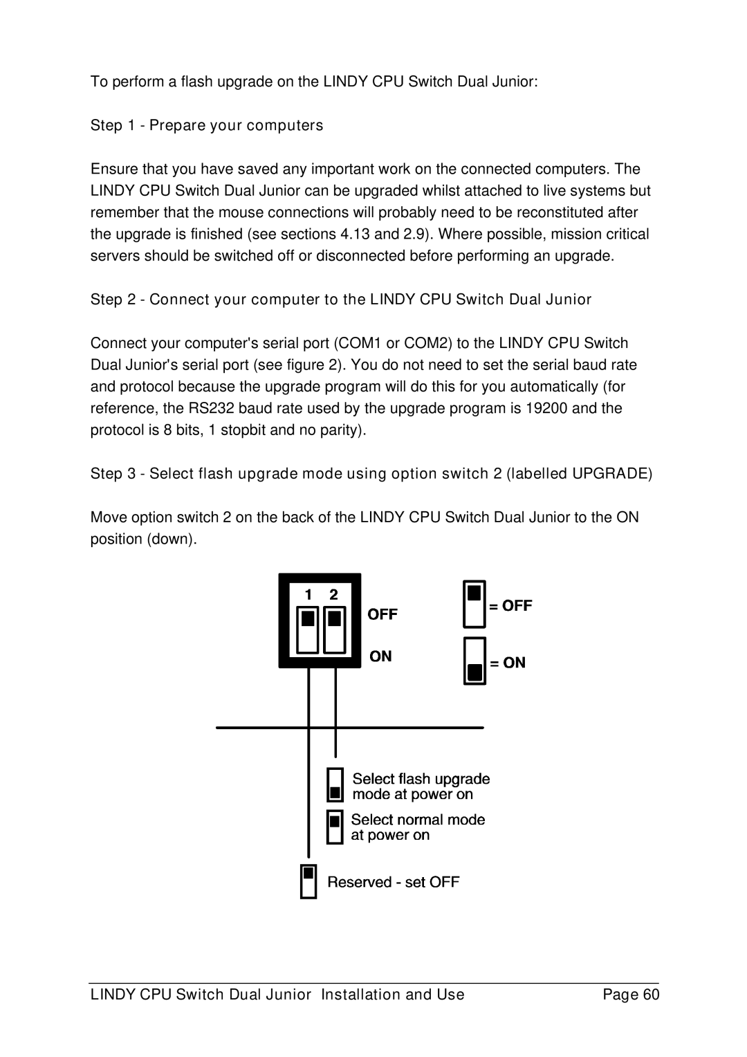 Lindy 32351, 32352 manual Prepare your computers, Connect your computer to the Lindy CPU Switch Dual Junior 