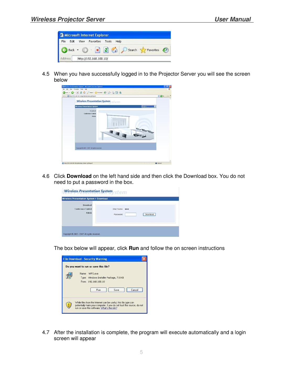 Lindy 32498, 32499 user manual Wireless Projector Server 