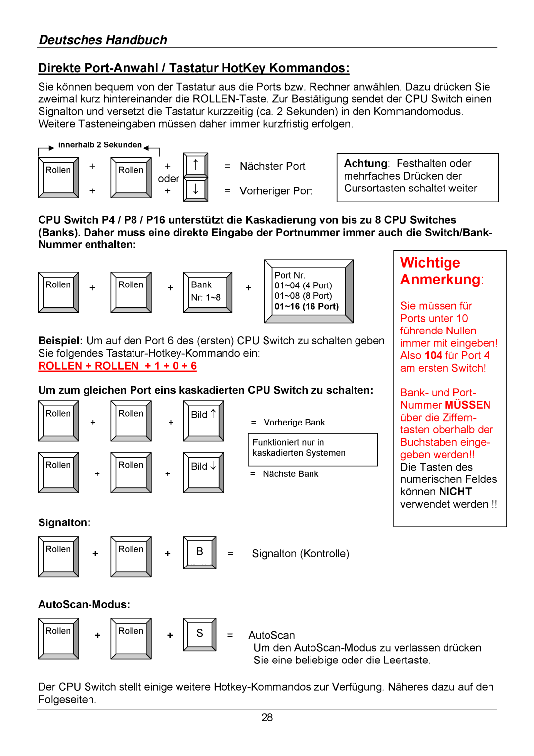 Lindy 32514, 32505, 32503, 32512, 32504, 32513 user manual Wichtige Anmerkung 