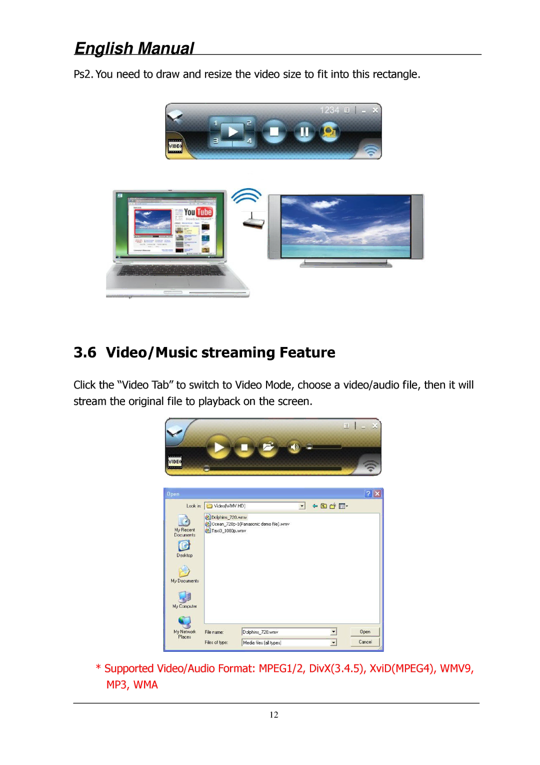 Lindy 32699 user manual Video/Music streaming Feature 