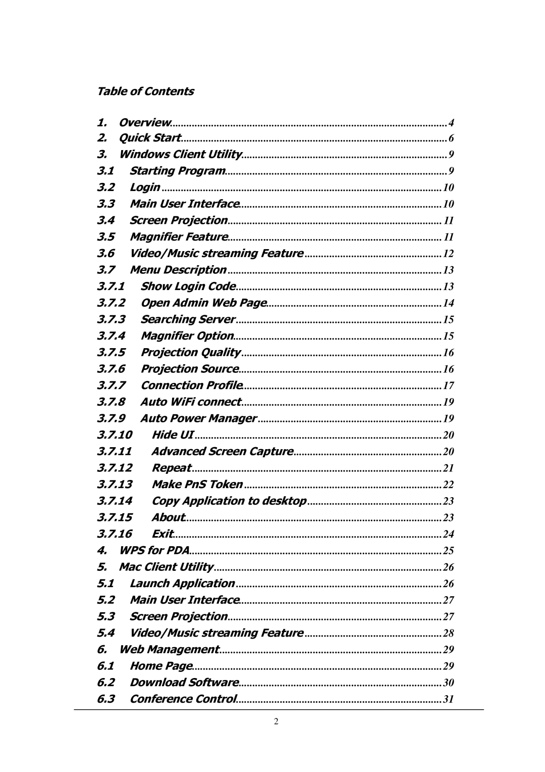 Lindy 32699 user manual Table of Contents 