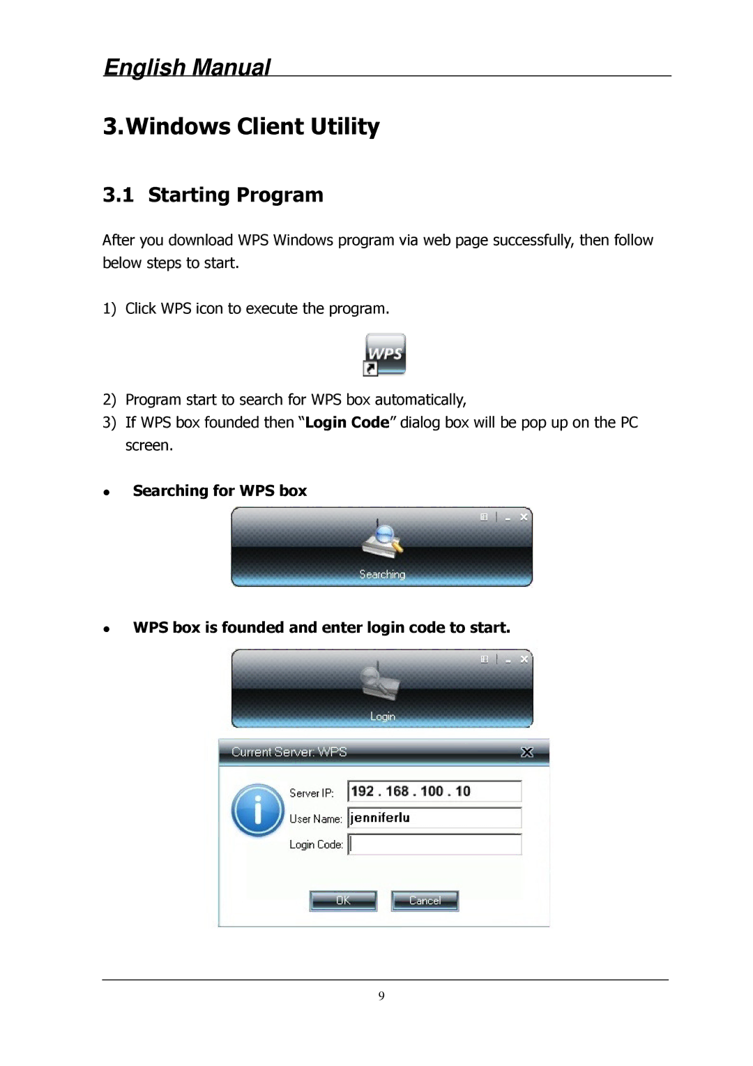 Lindy 32699 user manual Windows Client Utility, Starting Program 