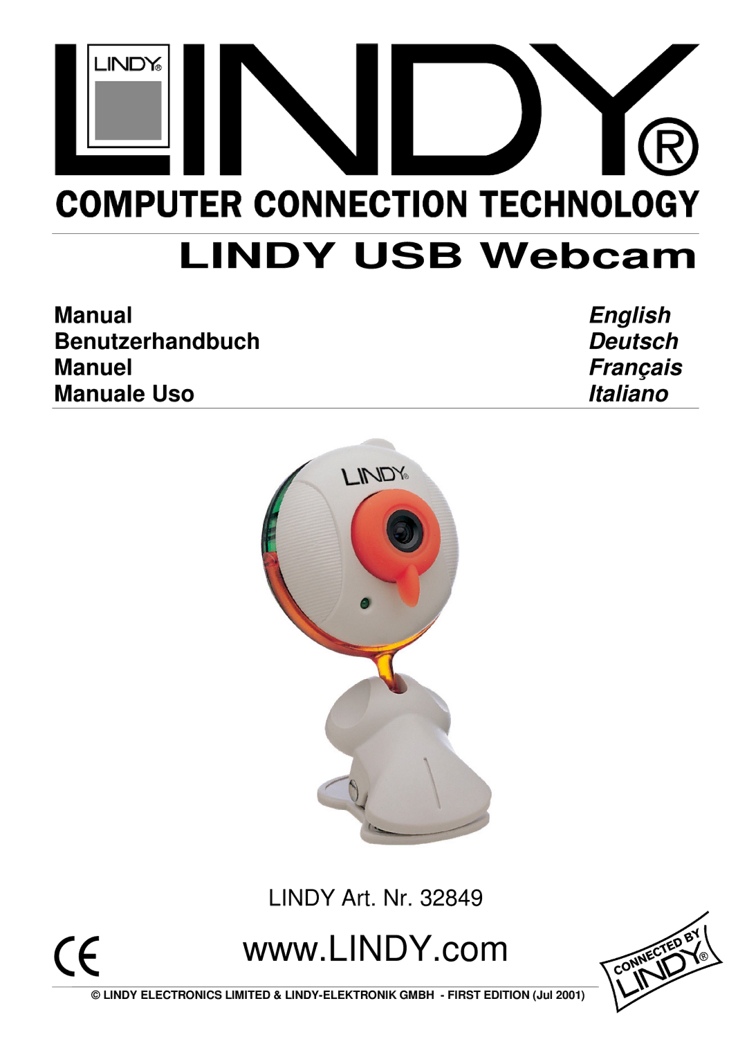 Lindy 32849 manual English, Deutsch, Français, Italiano 