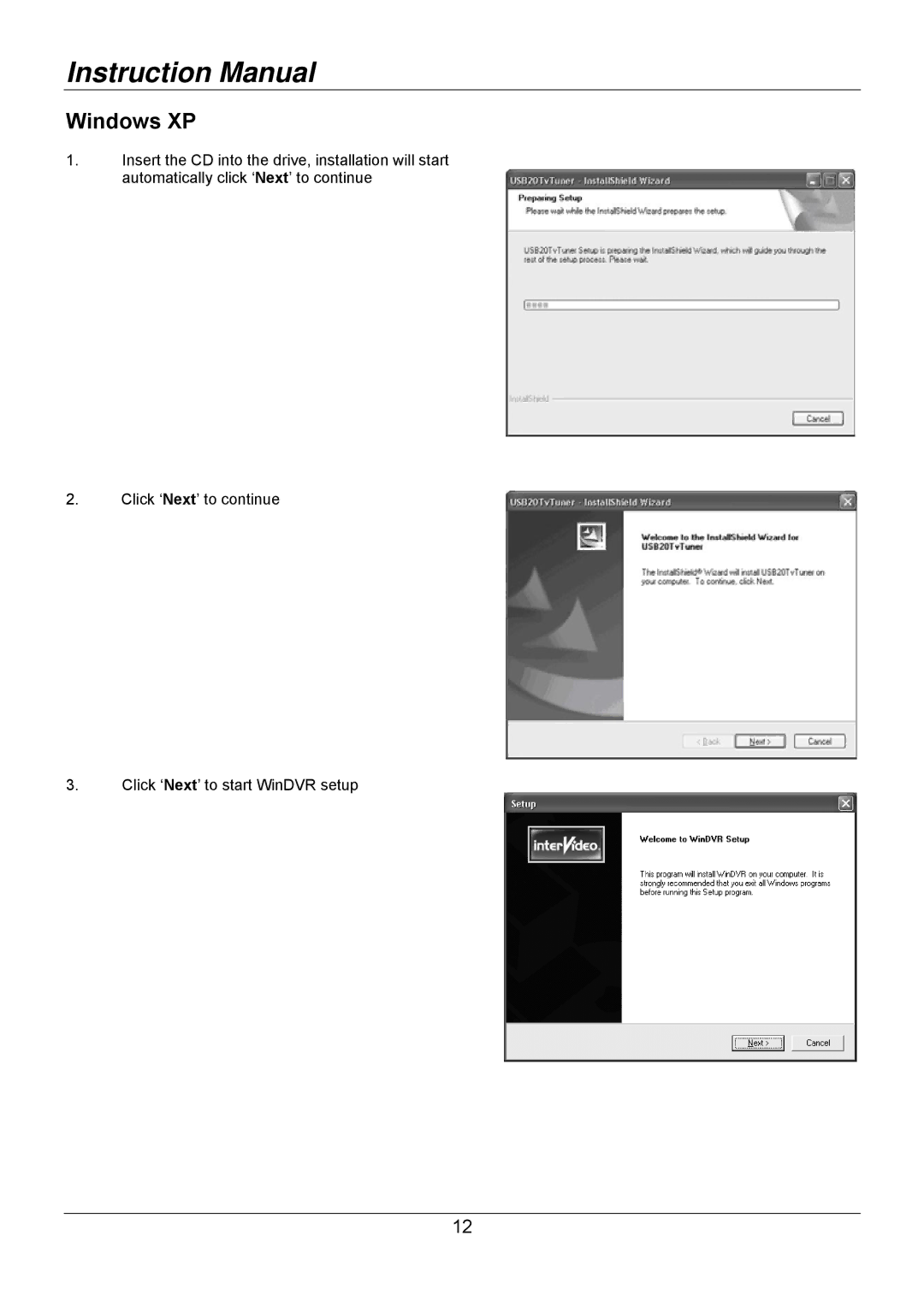 Lindy 32898 user manual Windows XP 