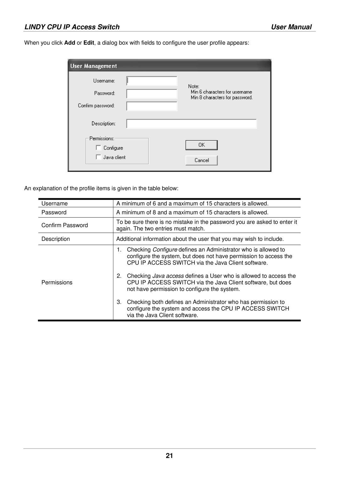 Lindy 39401 user manual Lindy CPU IP Access Switch 