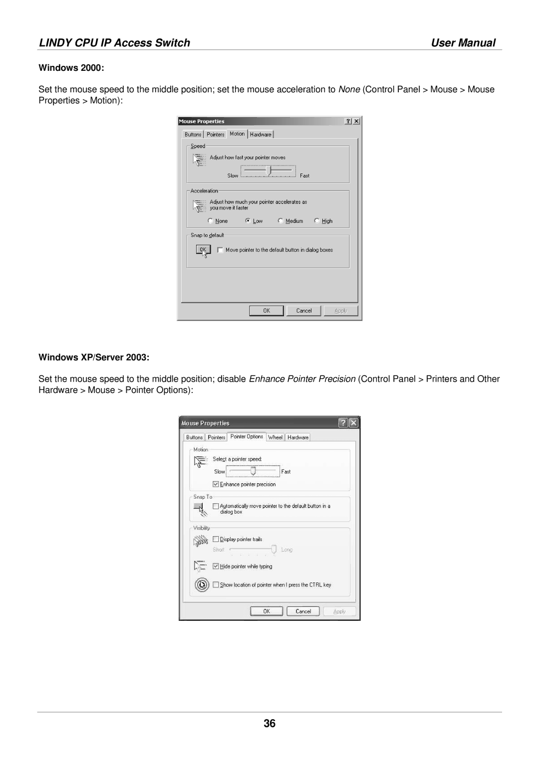 Lindy 39401 user manual Windows XP/Server 