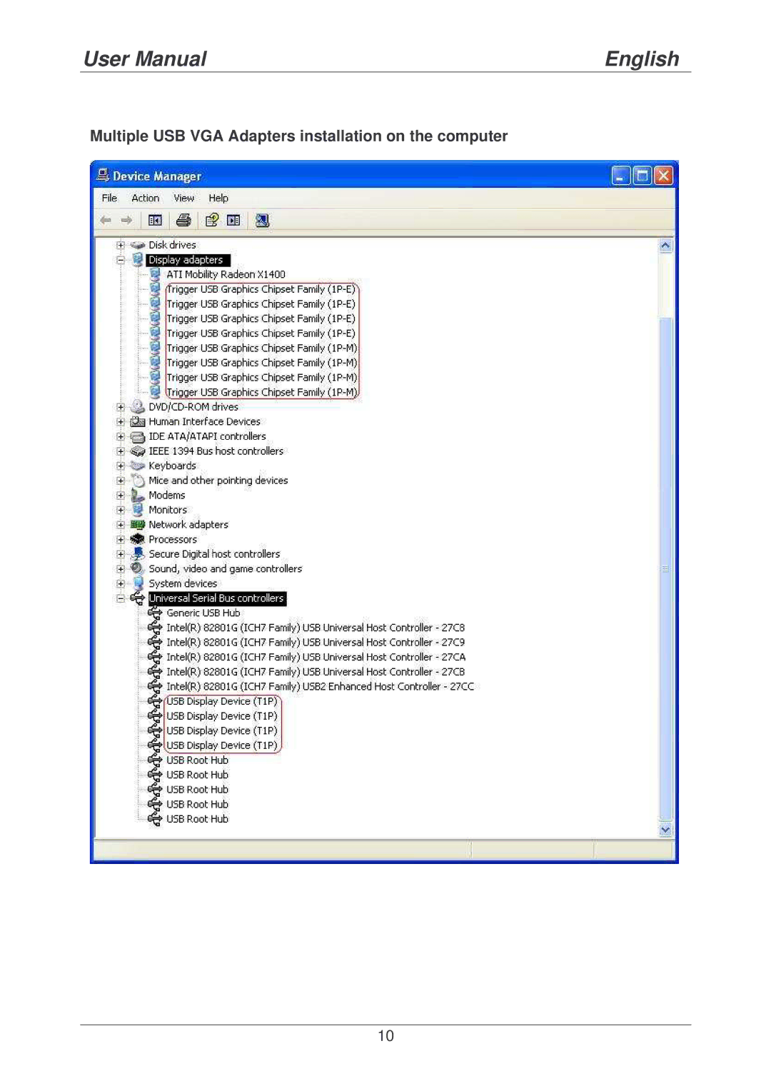 Lindy 42799 user manual Multiple USB VGA Adapters installation on the computer 