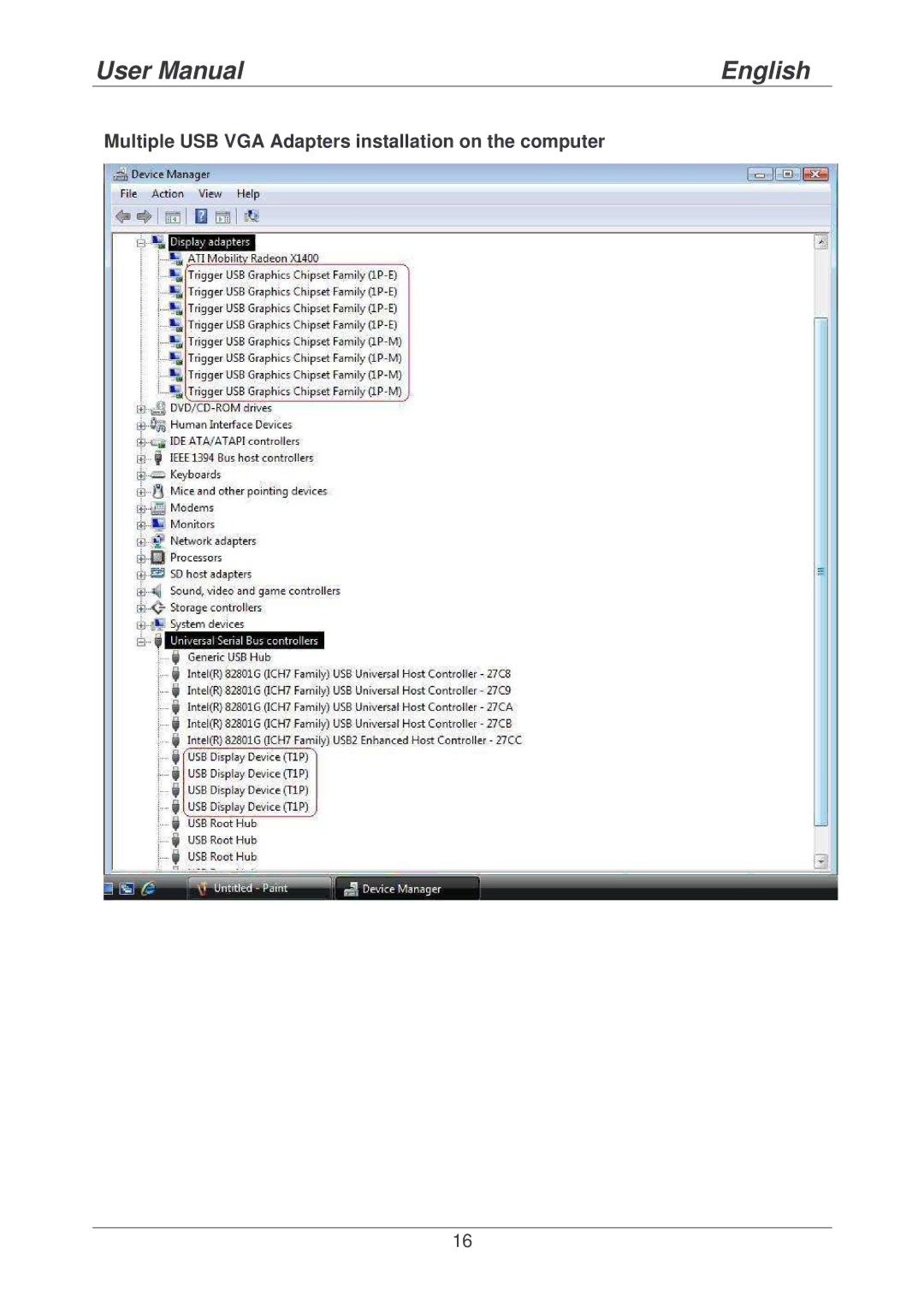 Lindy 42799 user manual Multiple USB VGA Adapters installation on the computer 