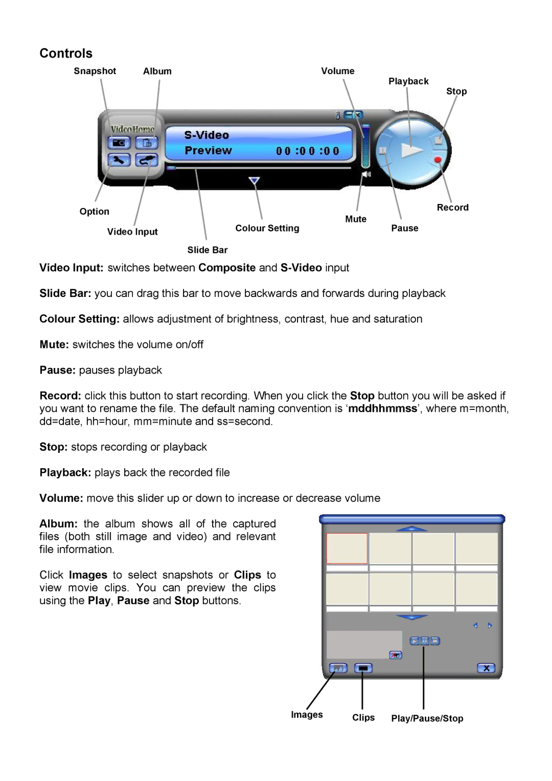 Lindy 42960 user manual Controls, Video Input switches between Composite and S-Video input 