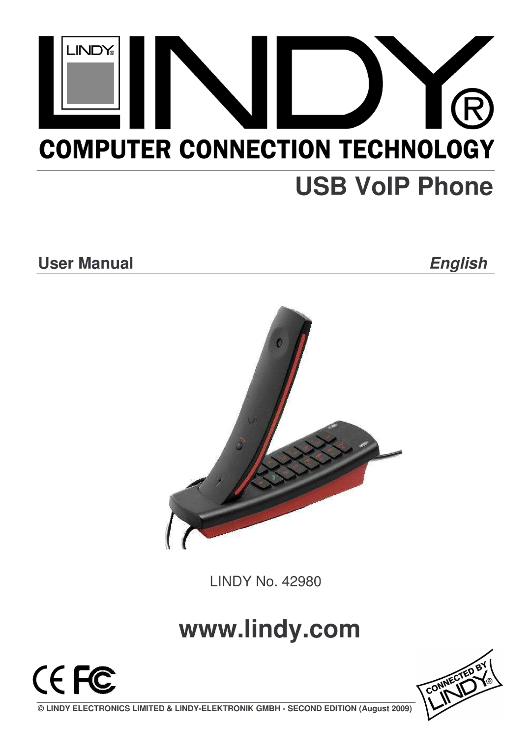 Lindy 42980 user manual USB VoIP Phone 