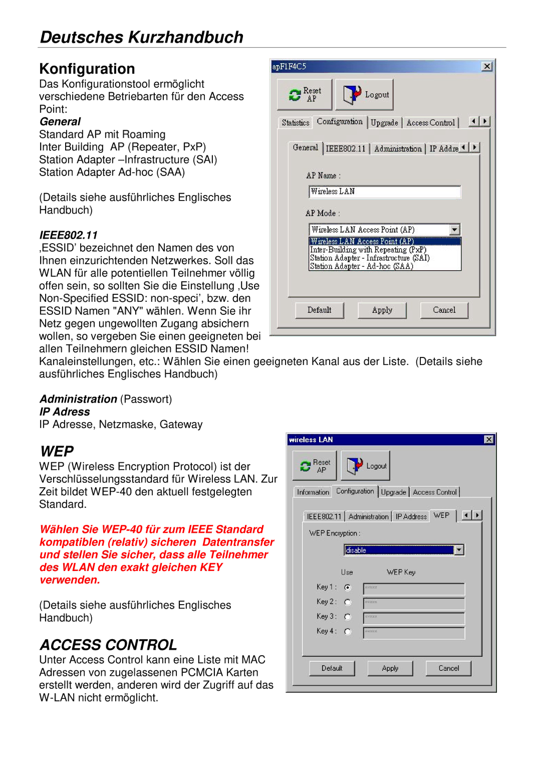 Lindy 52022, 52020 manual Konfiguration 