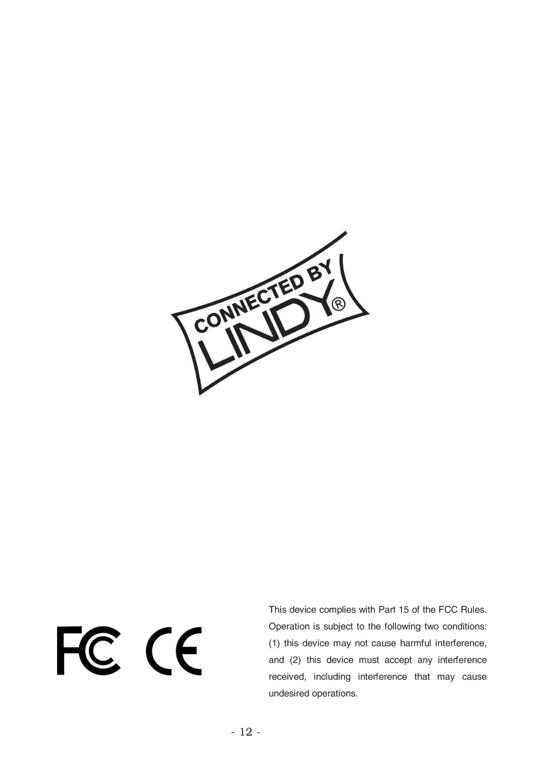 Lindy 70538 user manual 