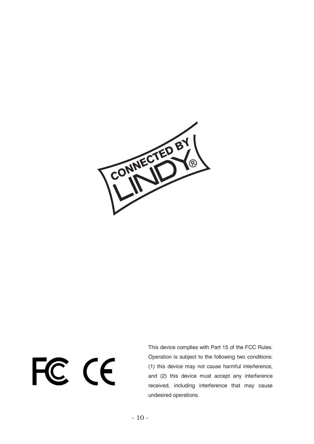 Lindy 70548 user manual 