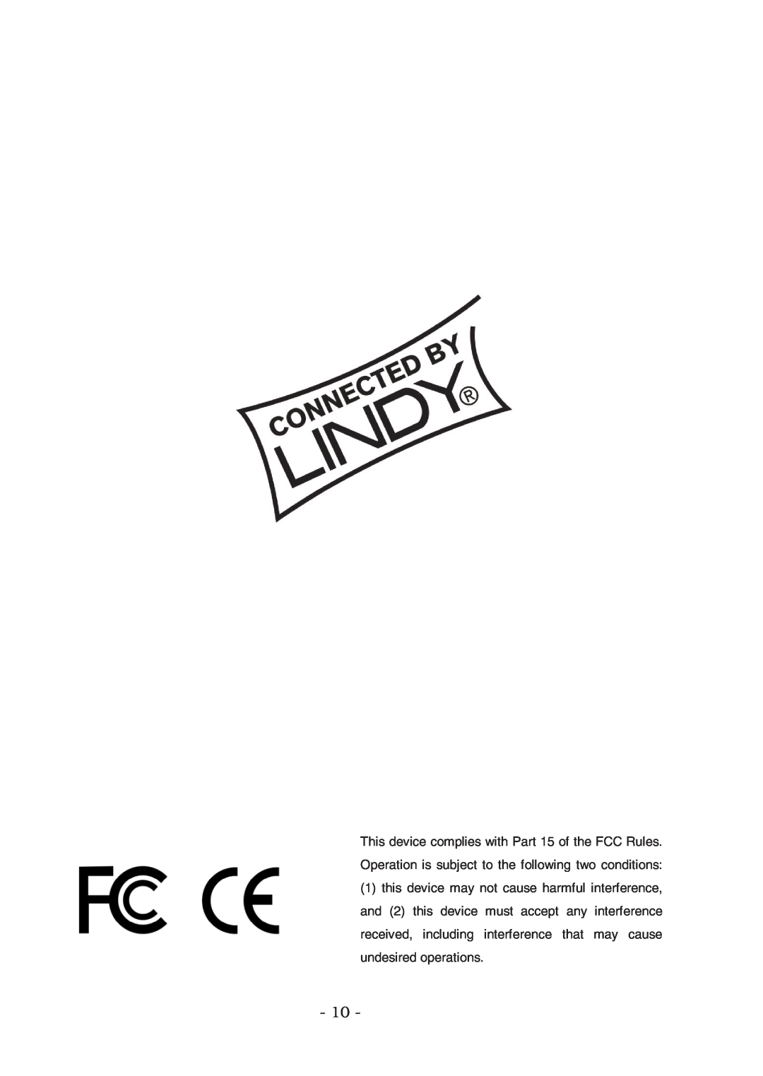 Lindy 70548 user manual 