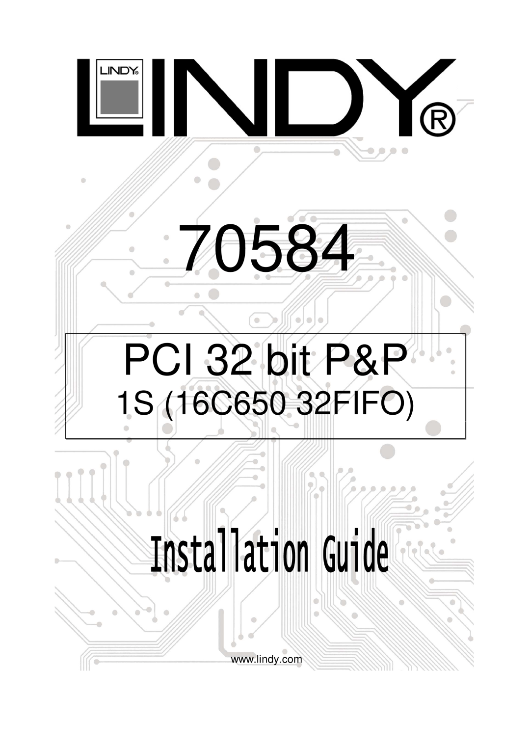 Lindy 70584 manual PCI 32 bit P&P, 1S 16C650 32FIFO 